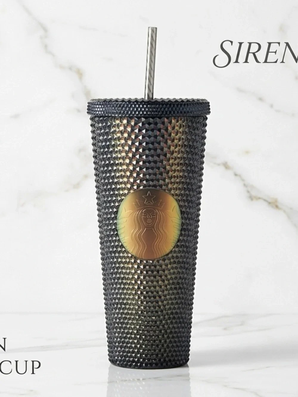 Starbucks Fall 2020 Black Unicorn Iridescent Studded Venti Tumbler